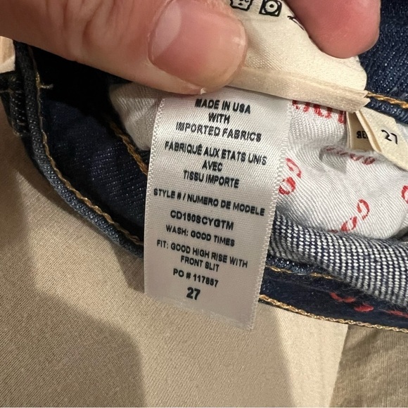 Alice + Olivia Good High Rise Jean With Front Slit - Picture 9 of 10